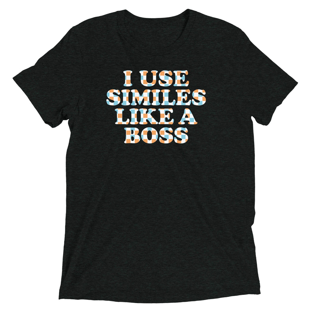 I Use Similes Like A Boss Men's Tri-Blend Tee product image 2