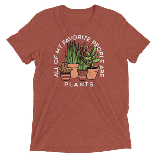 All Of My Favorite People Are Plants Men's Tri-Blend Tee product image 2
