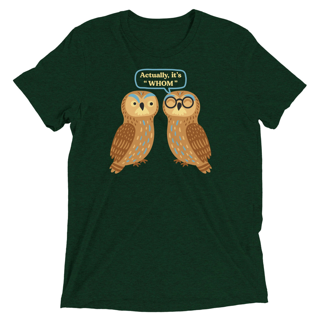 Actually, It's Whom Men's Tri-Blend Tee product image 3