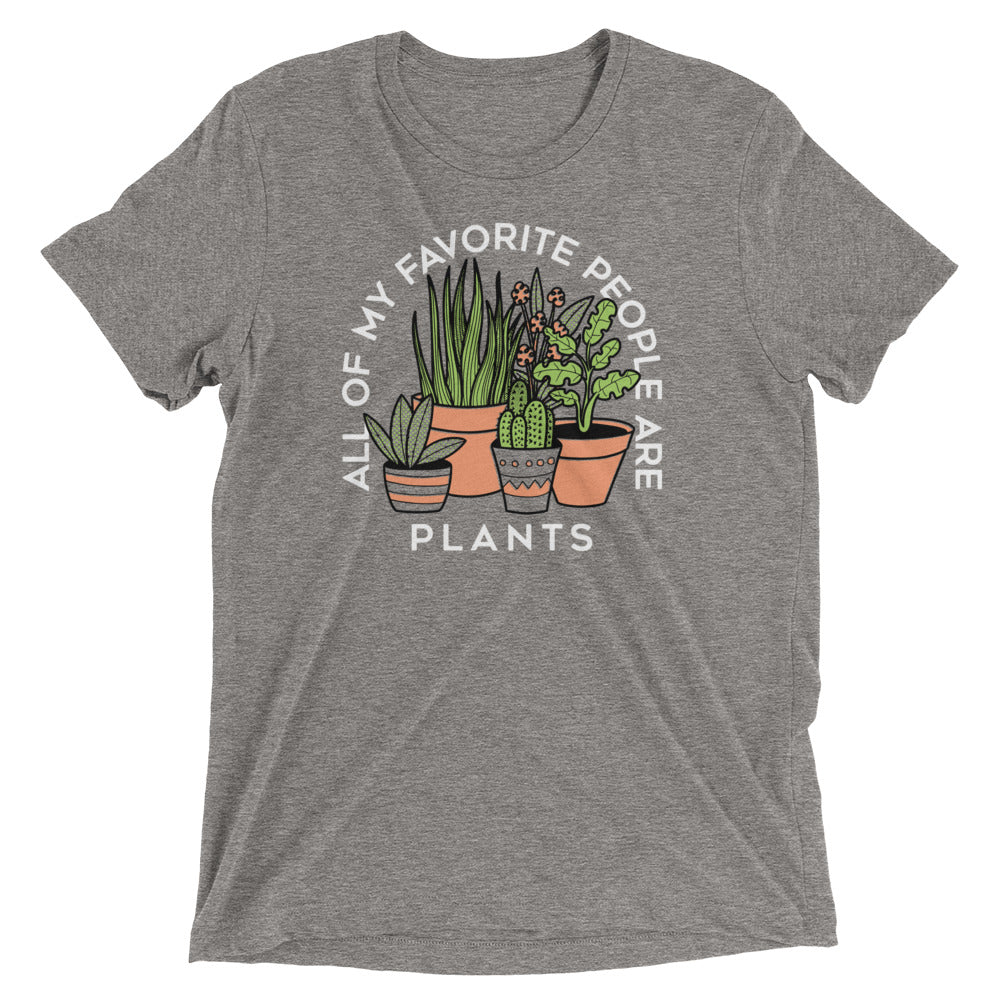 All Of My Favorite People Are Plants Men's Tri-Blend Tee product image 3