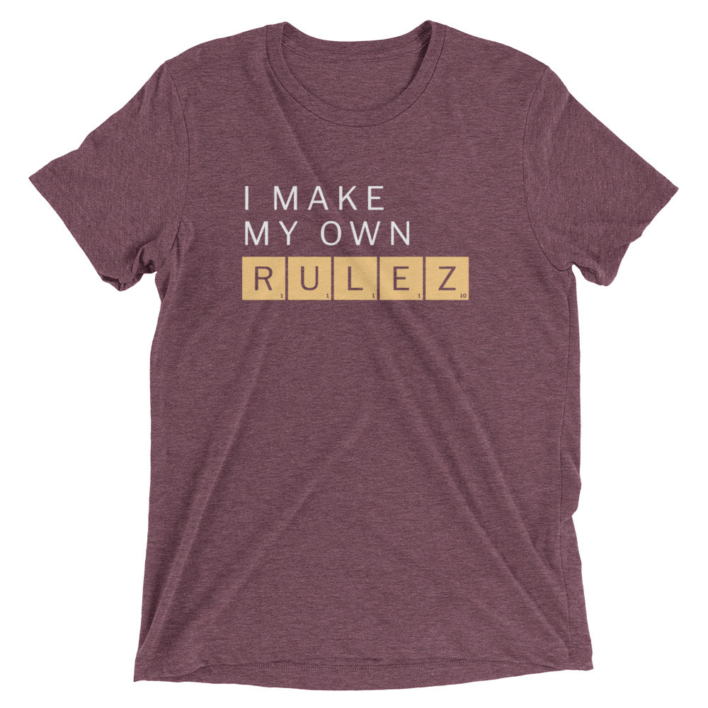 I Make My Own Rulez Men's Tri-Blend Tee product image 5