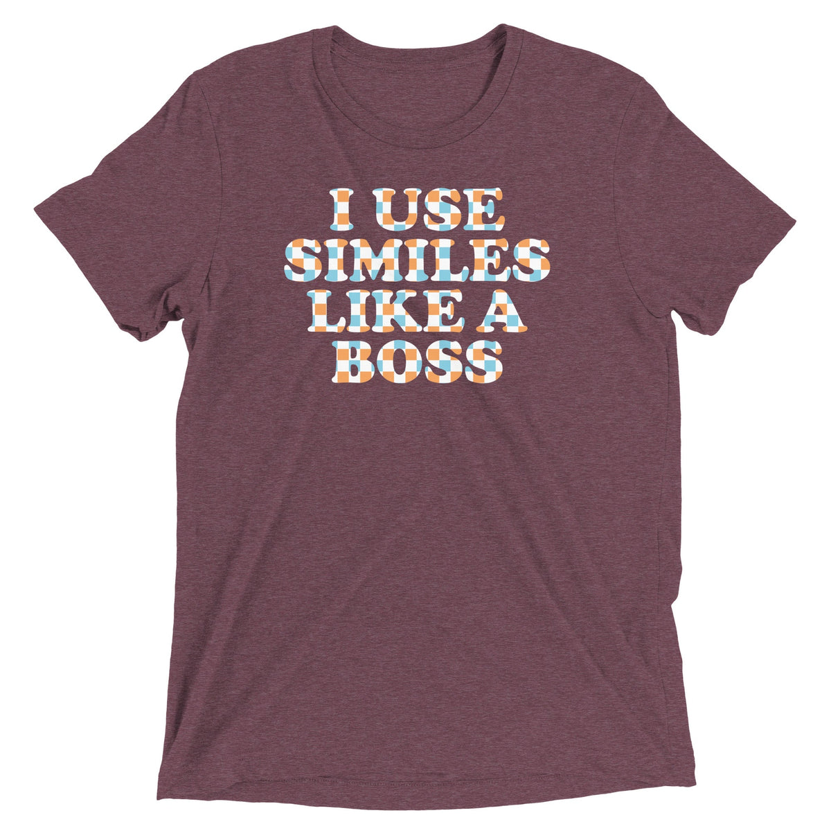 I Use Similes Like A Boss Men's Tri-Blend Tee product image 3