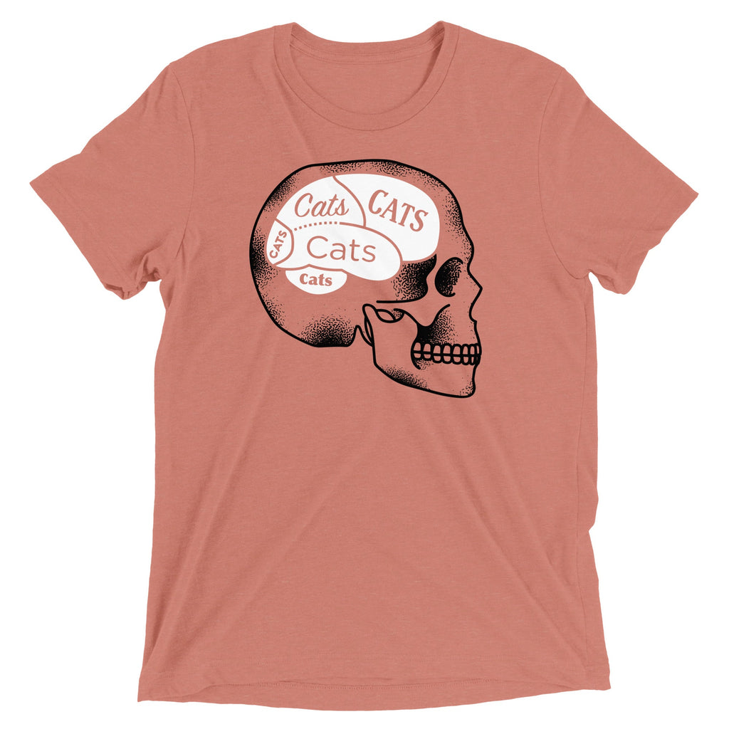 Cats On The Brain Men's Tri-Blend Tee product image 3