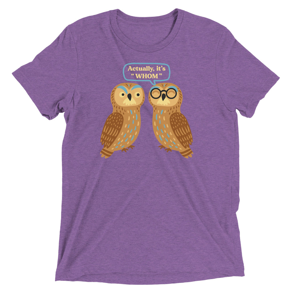 Actually, It's Whom Men's Tri-Blend Tee product image 5