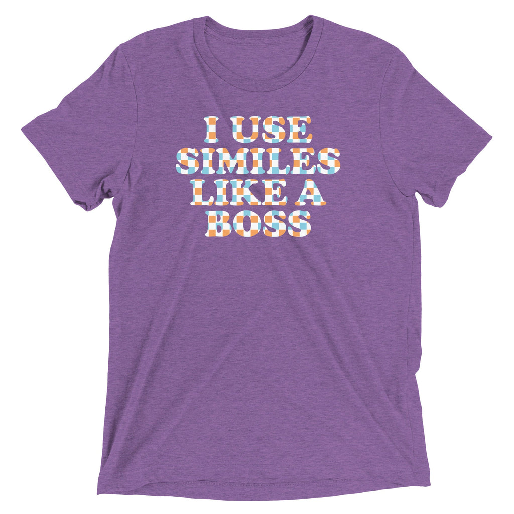 I Use Similes Like A Boss Men's Tri-Blend Tee product image 5