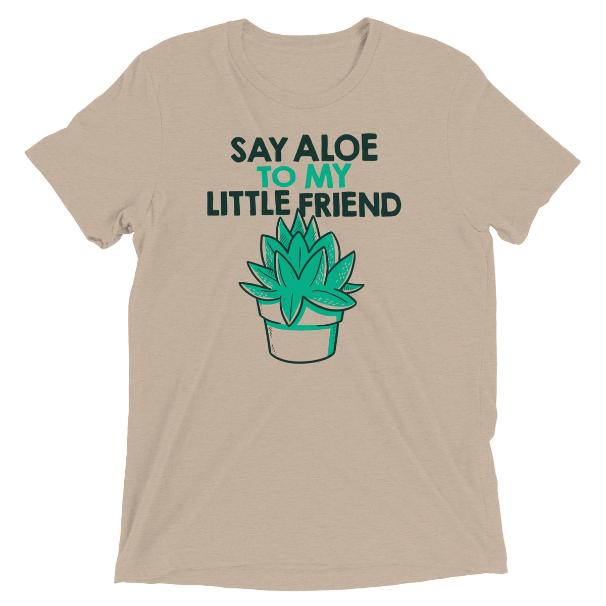 Say Aloe To My Little Friend Men's Tri-Blend Tee product image 4
