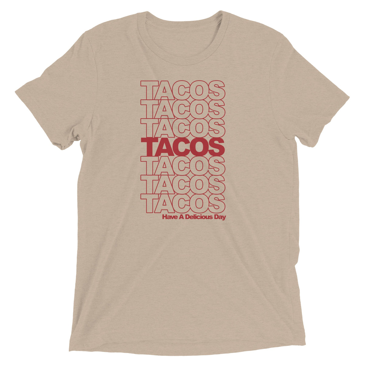 Tacos Men's Tri-Blend Tee product image 4