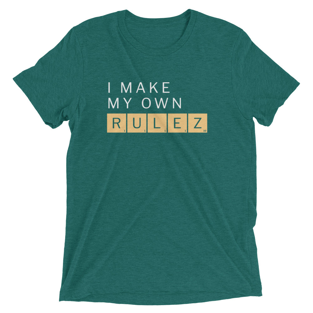 I Make My Own Rulez Men's Tri-Blend Tee product image 4