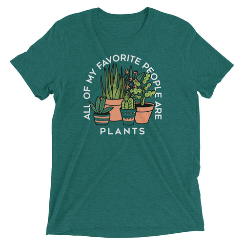 All Of My Favorite People Are Plants Men's Tri-Blend Tee product image 1
