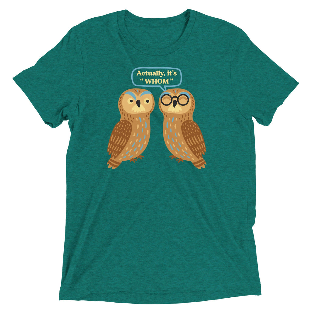 Actually, It's Whom Men's Tri-Blend Tee product image 4