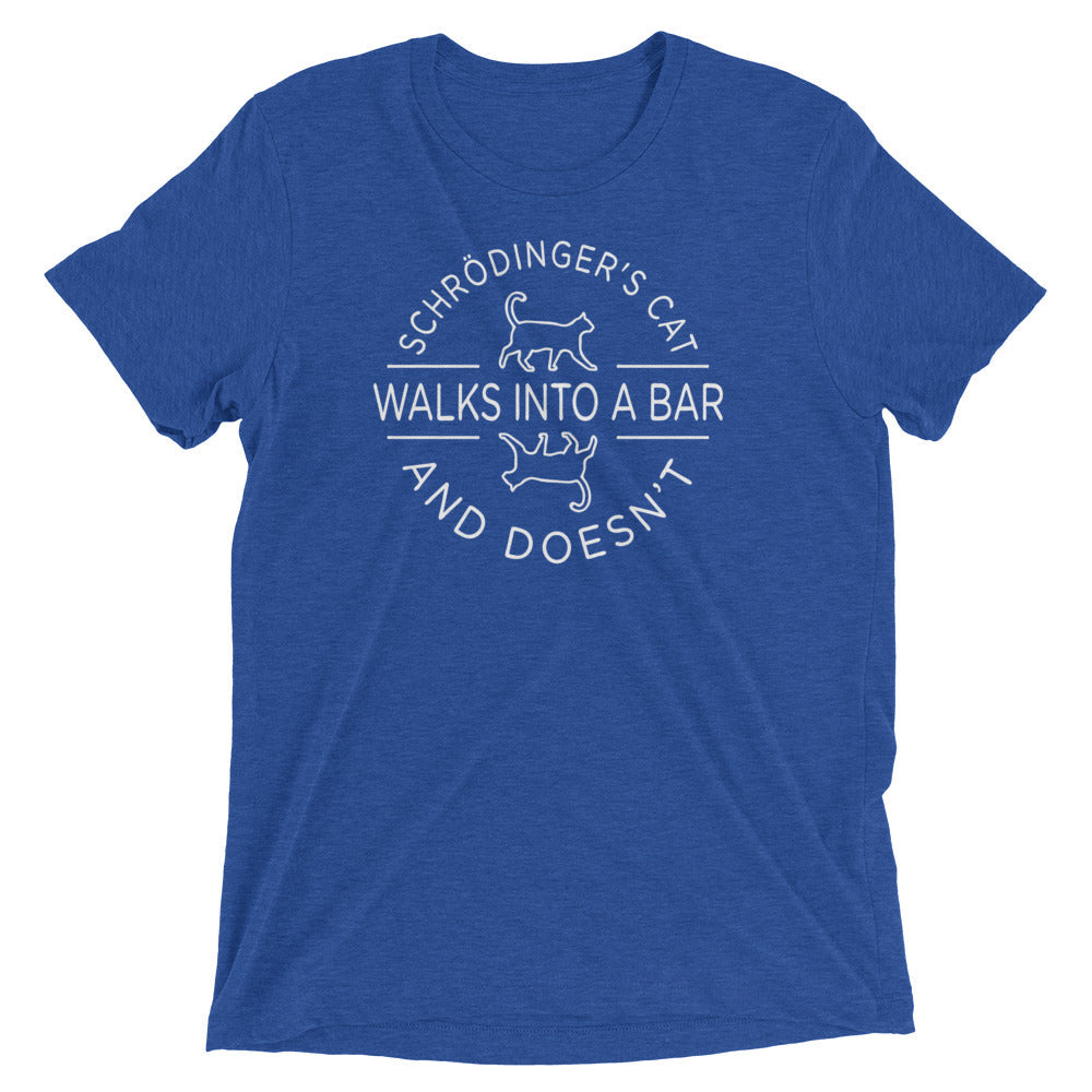 Schrodinger's Cat Walks Into A Bar Men's Tri-Blend Tee product image 1