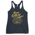 Never Settle For Less Women's Racerback Tank