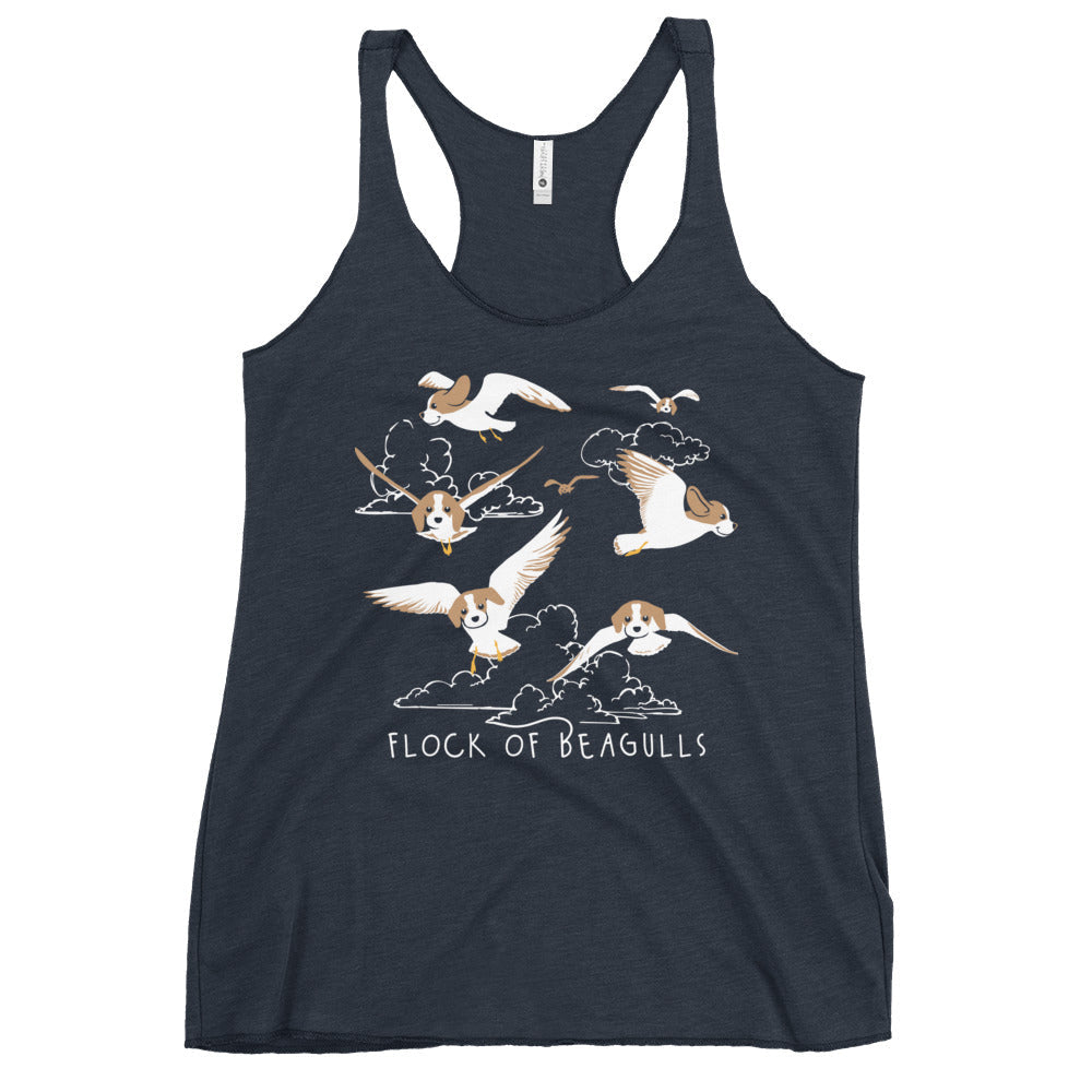 Flock Of Beagulls Women's Racerback Tank