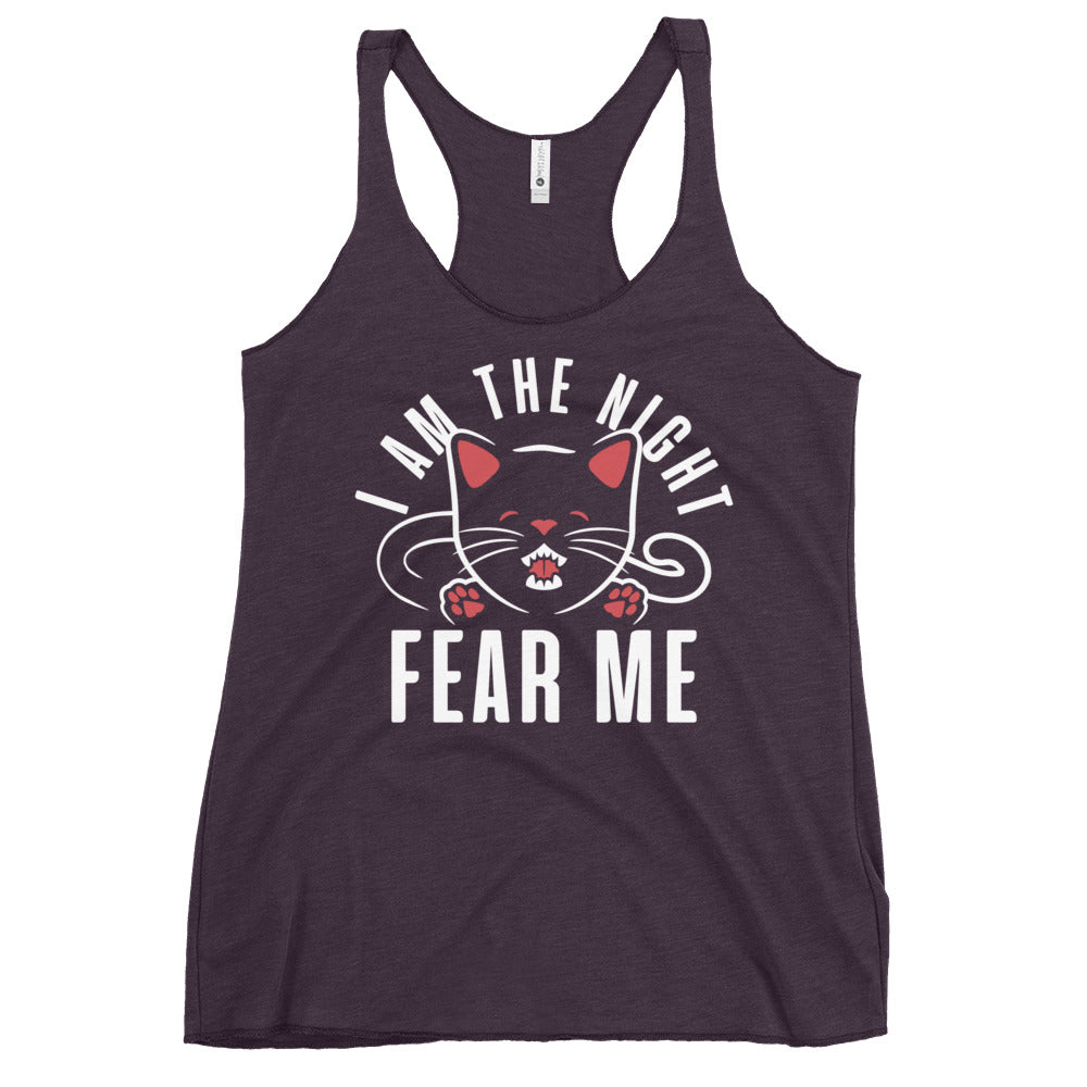 I Am The Night Fear Me Women's Racerback Tank