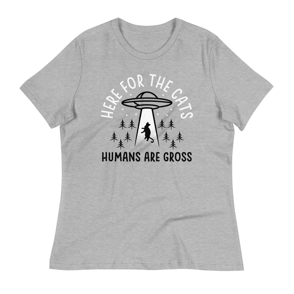 Here For The Cats, Humans Are Gross Women's Signature Tee product image 1