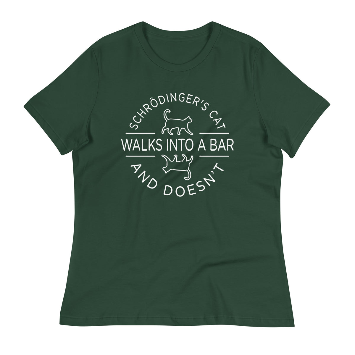 Schrodinger's Cat Walks Into A Bar Women's Signature Tee product image 6