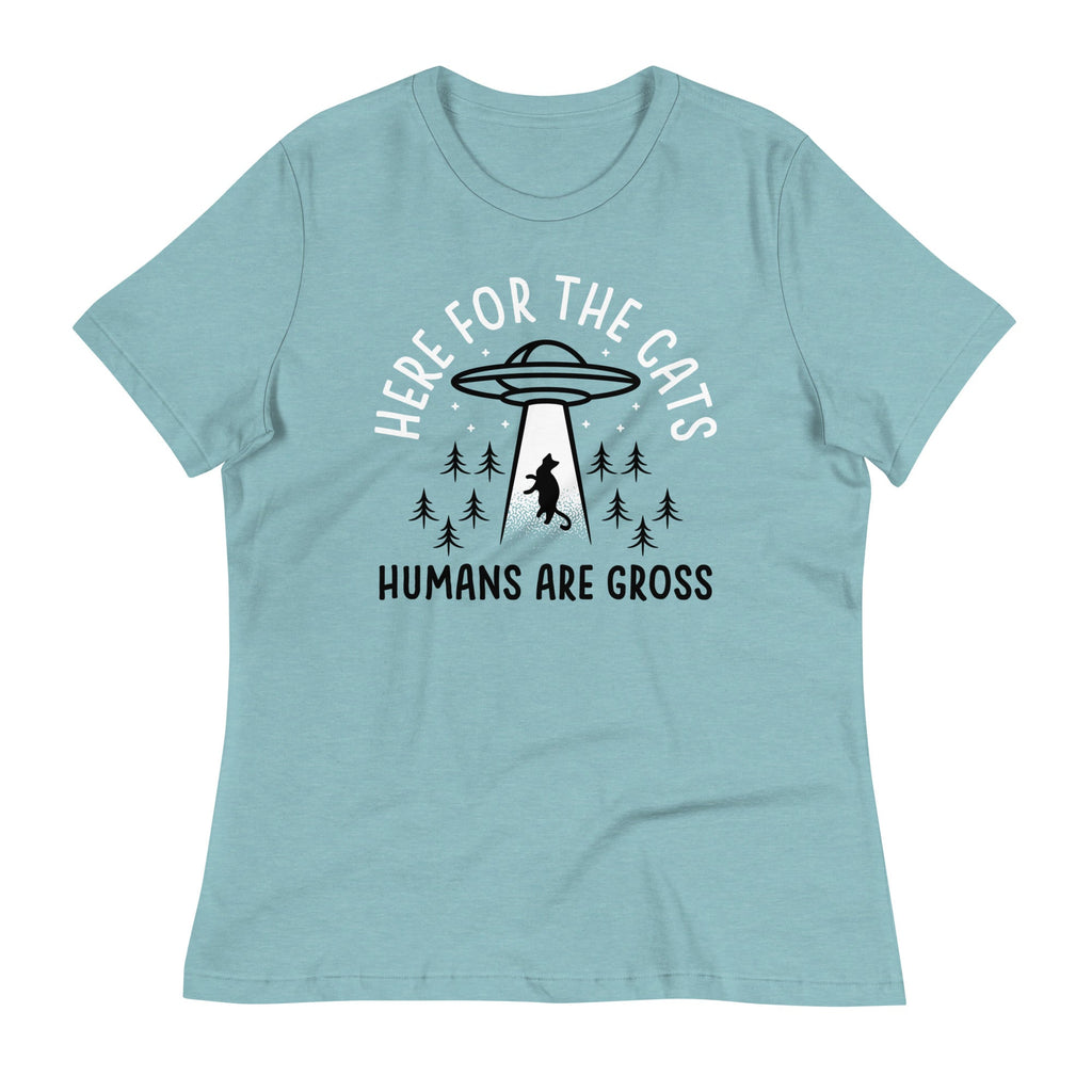 Here For The Cats, Humans Are Gross Women's Signature Tee product image 3