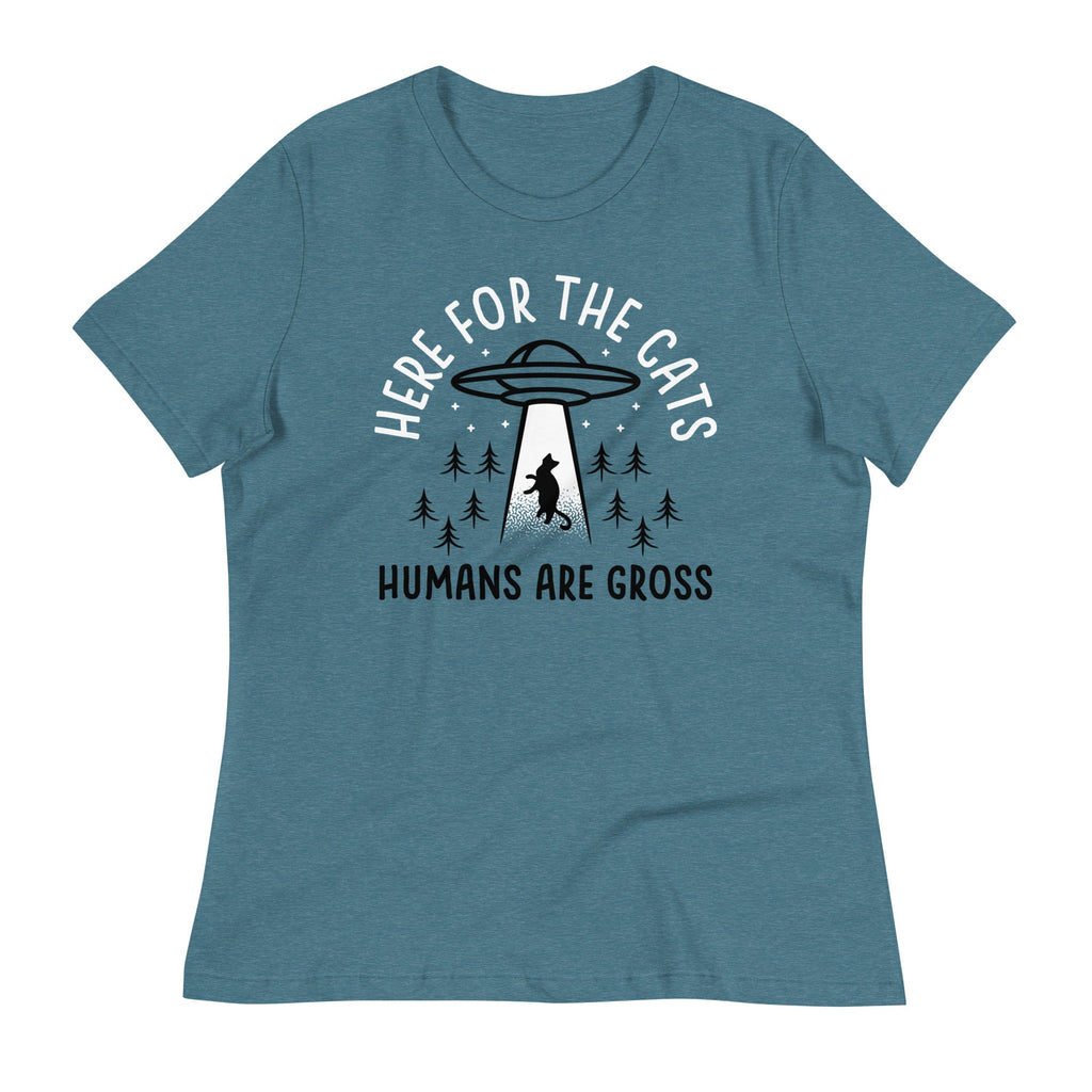 Here For The Cats, Humans Are Gross Women's Signature Tee product image 7