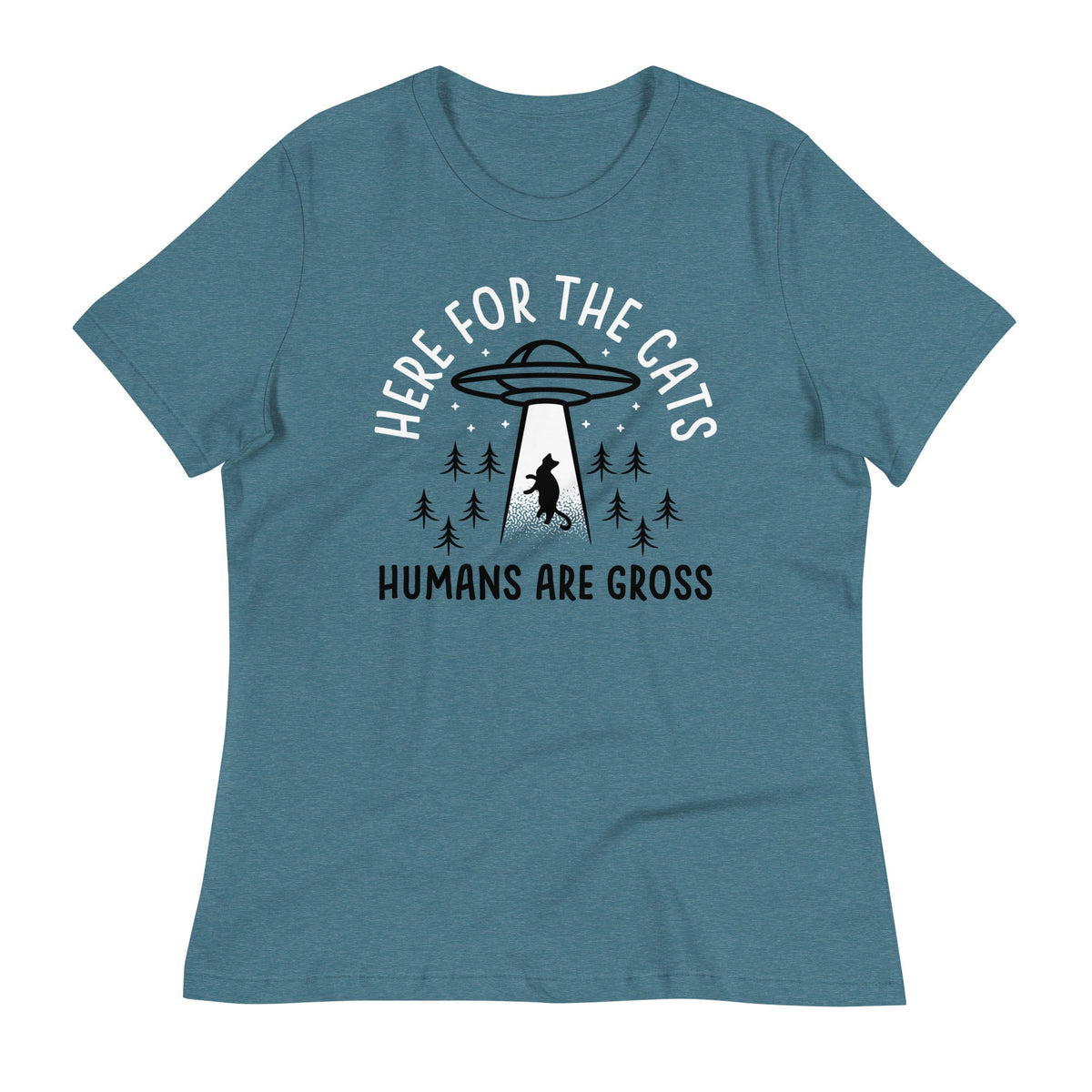Here For The Cats, Humans Are Gross Women's Signature Tee product image 7