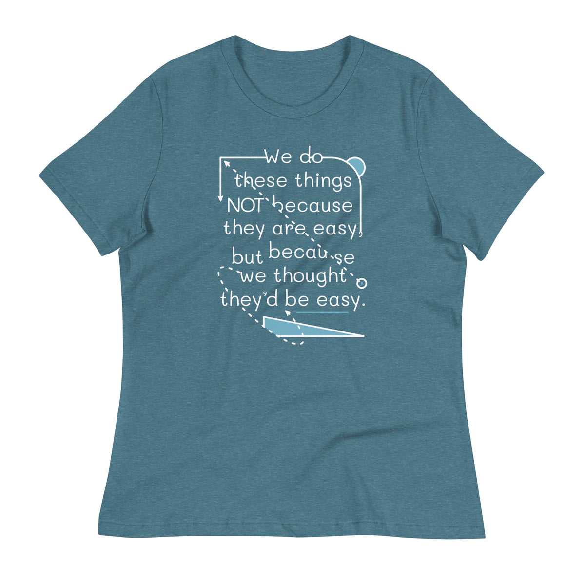We Do These Things Not Because They Are Easy Women's product image 2