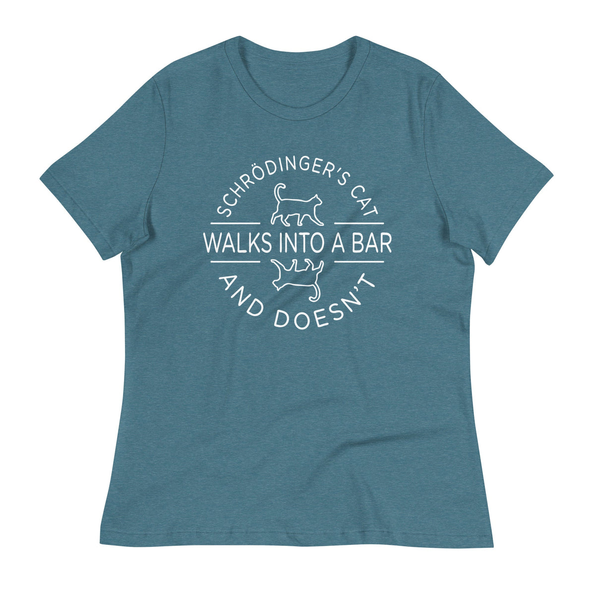 Schrodinger's Cat Walks Into A Bar Women's Signature Tee product image 1