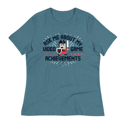 Ask Me About My Video Game Achievements Women's Signature product image 1