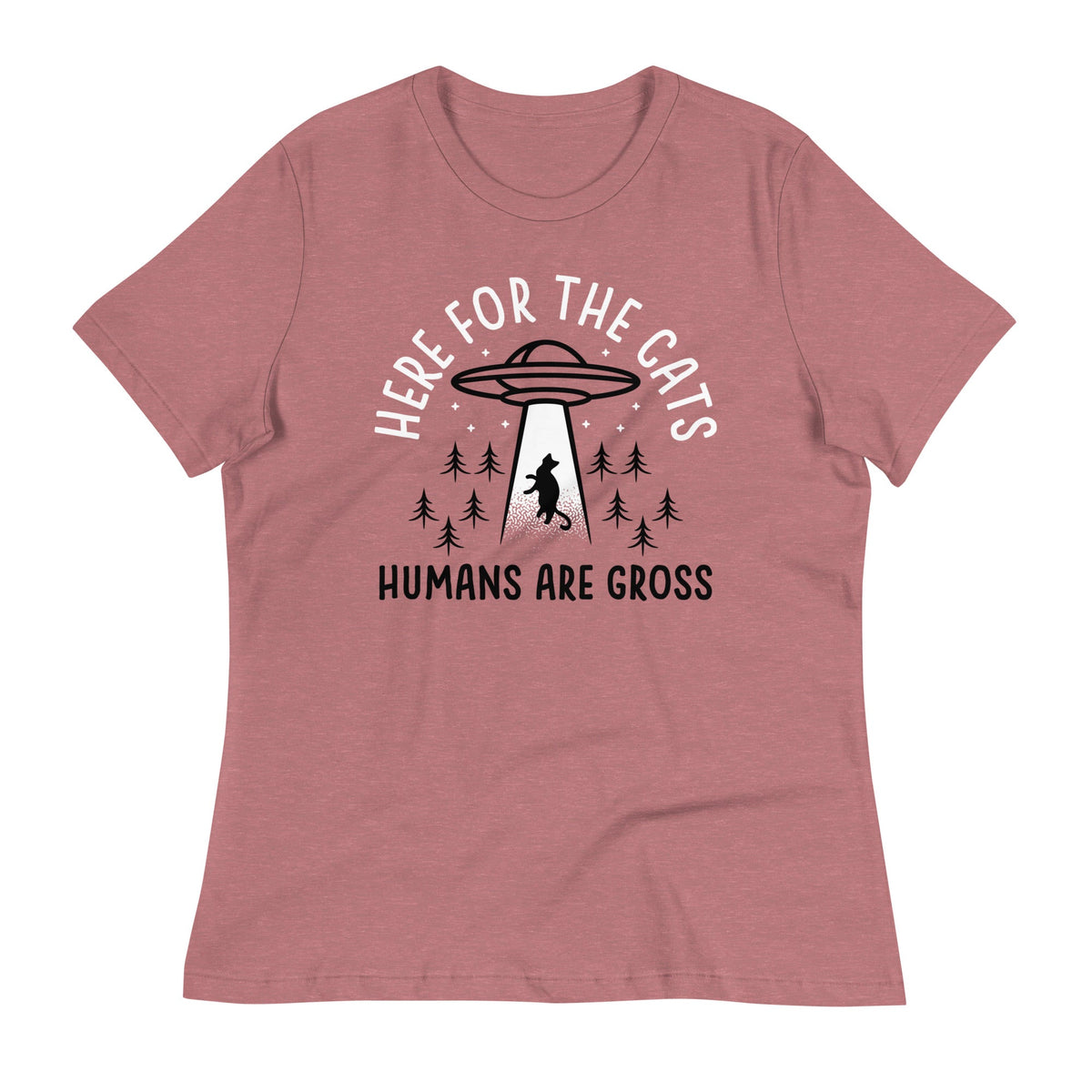 Here For The Cats, Humans Are Gross Women's Signature Tee product image 6