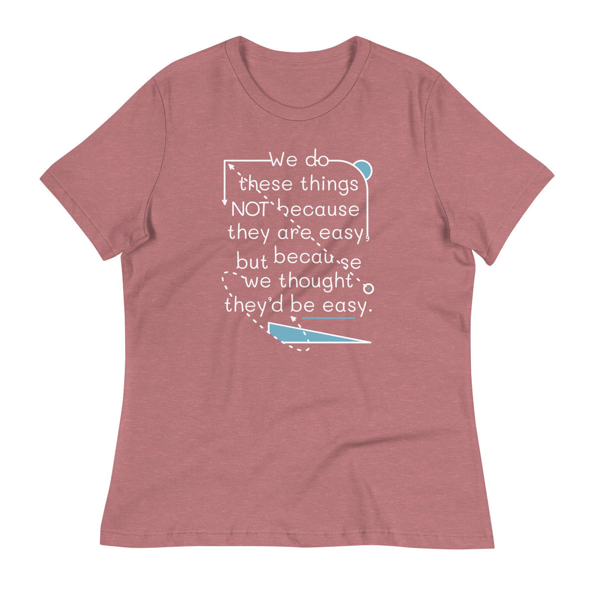 We Do These Things Not Because They Are Easy Women's product image 3