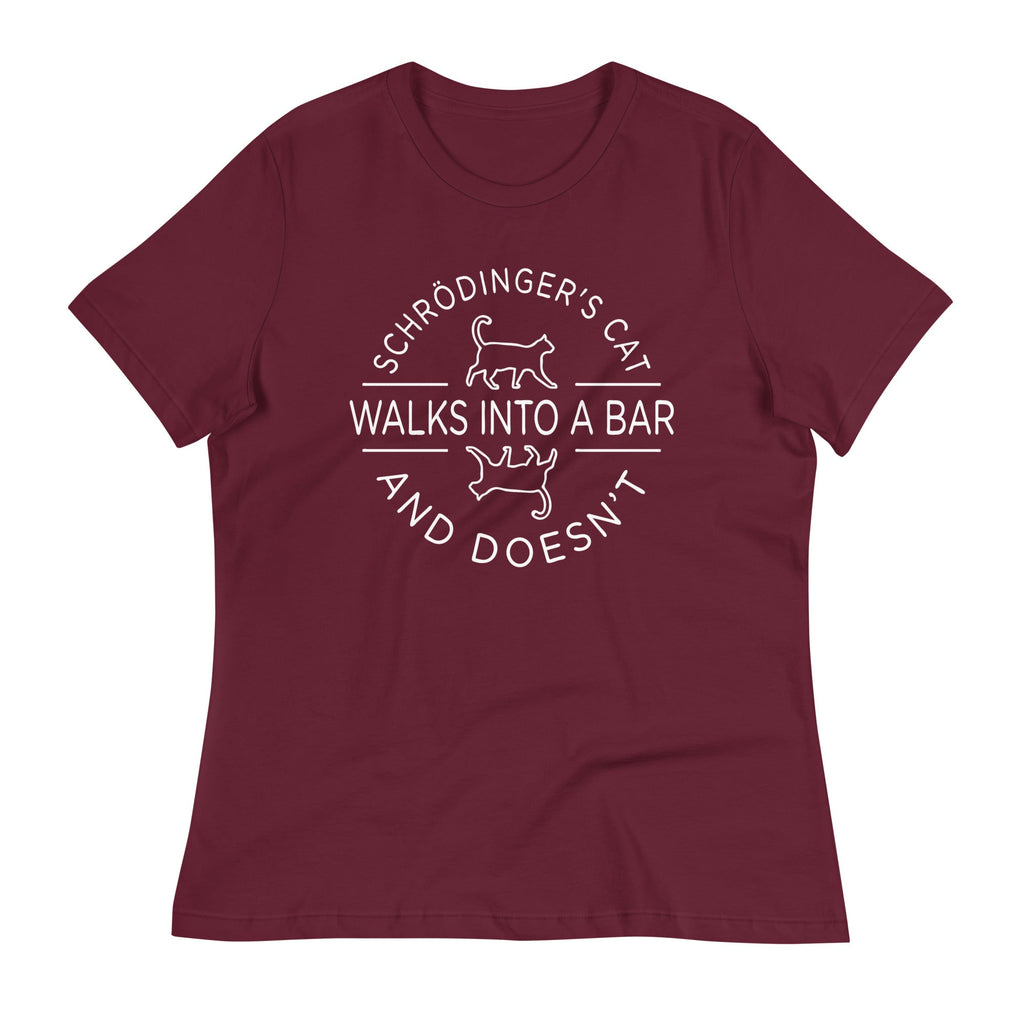 Schrodinger's Cat Walks Into A Bar Women's Signature Tee product image 5