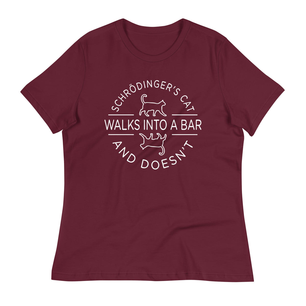 Schrodinger's Cat Walks Into A Bar Women's Signature Tee product image 5