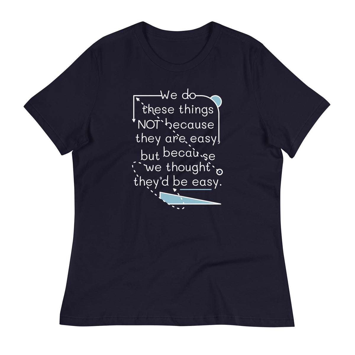 We Do These Things Not Because They Are Easy Women's product image 6
