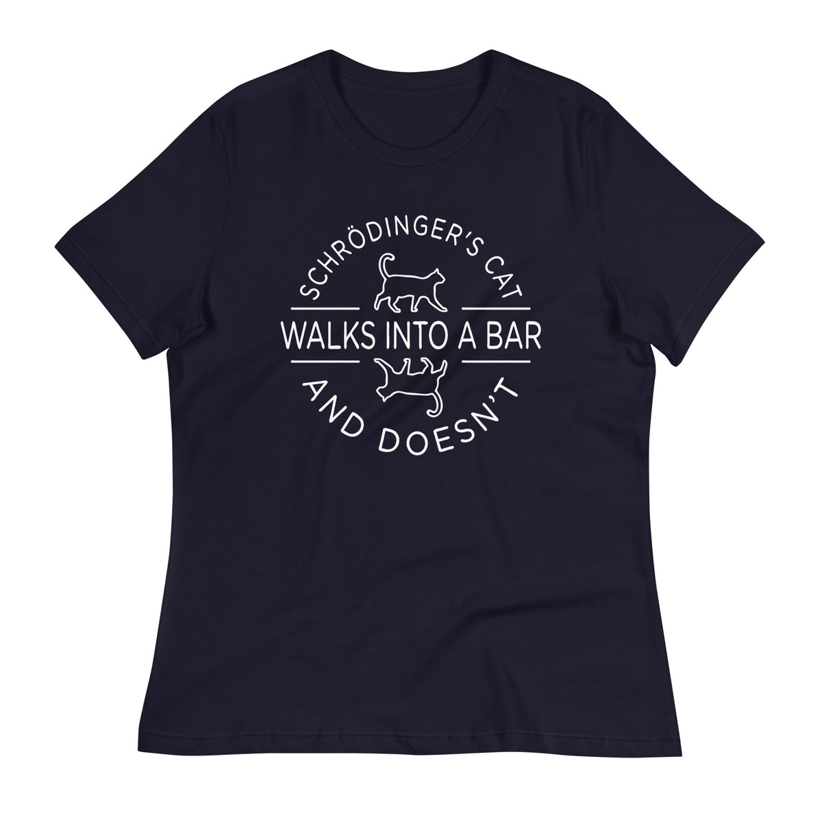 Schrodinger's Cat Walks Into A Bar Women's Signature Tee product image 2