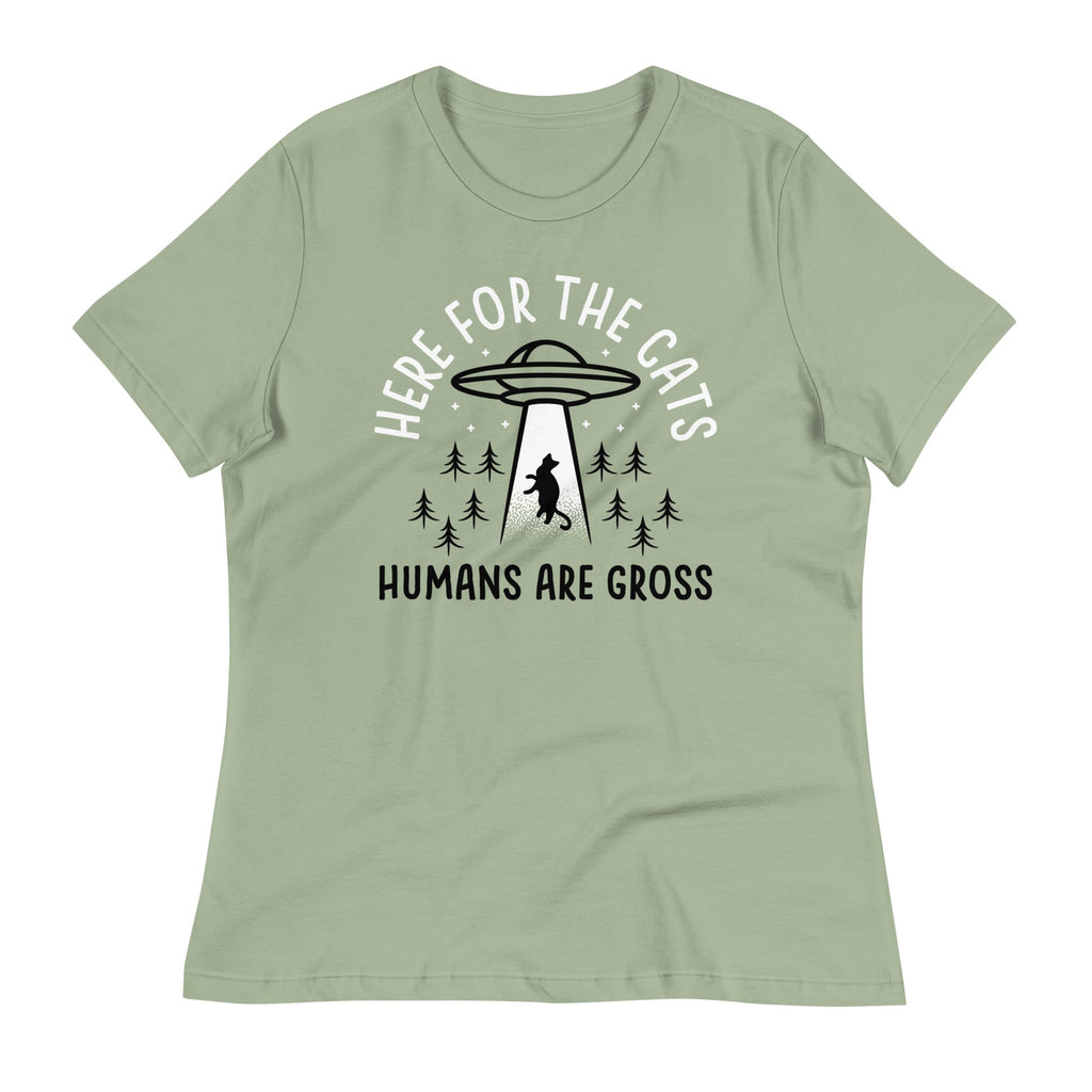 Here For The Cats, Humans Are Gross Women's Signature Tee product image 2