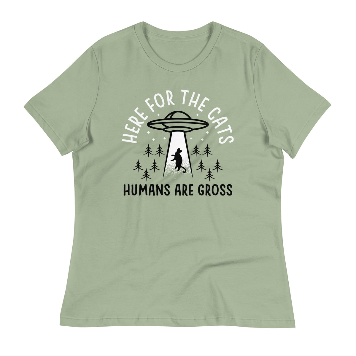Here For The Cats, Humans Are Gross Women's Signature Tee product image 2