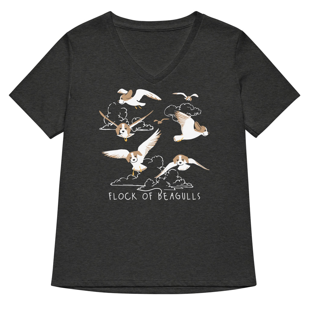 Flock Of Beagulls Women's V-Neck Tee product image 1