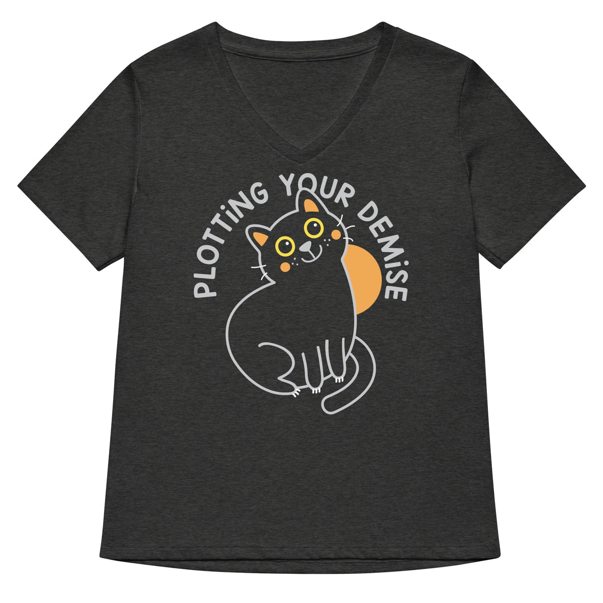 Plotting Your Demise Women's V-Neck Tee product image 3