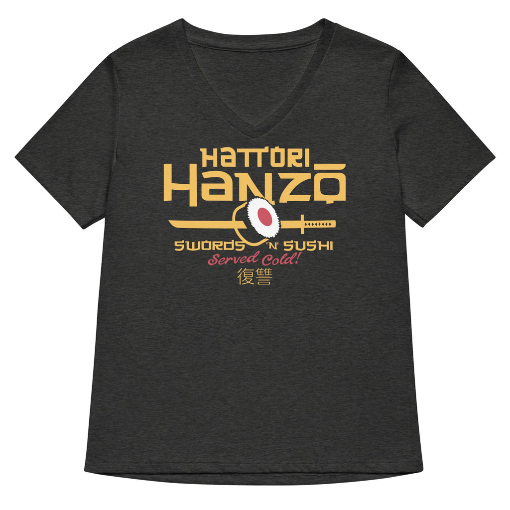 Hattori Hanzo Swords 'n' Sushi Women's V-Neck Tee product image 3