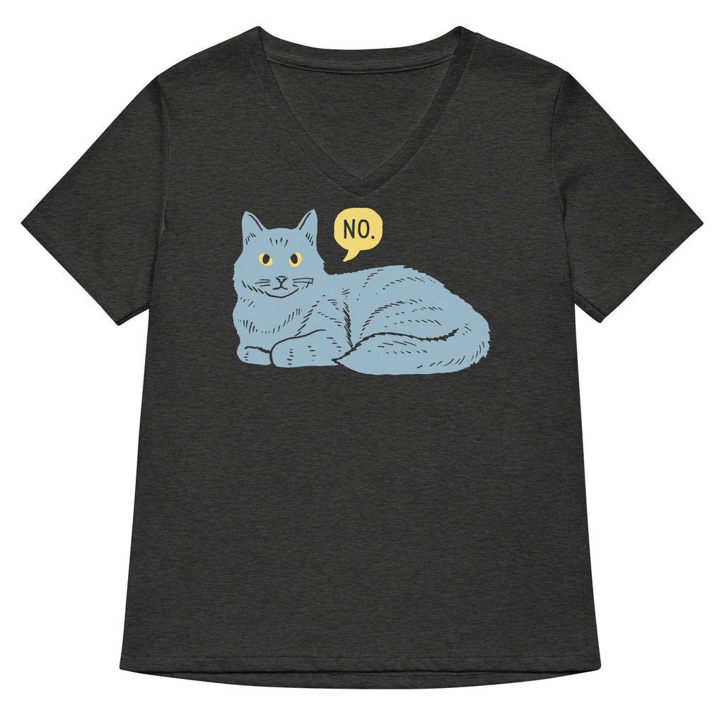 No Cat Women's V-Neck Tee product image 3