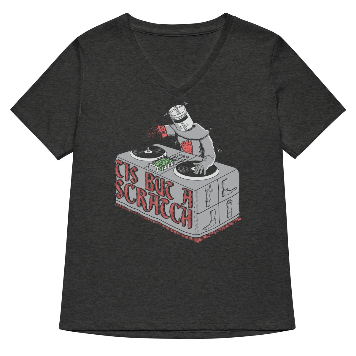 Tis But A Scratch Women's V-Neck Tee product image 3