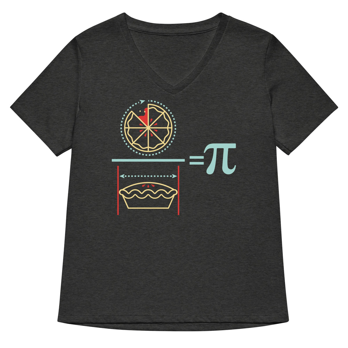 Pi Equation Women's V-Neck Tee product image 3