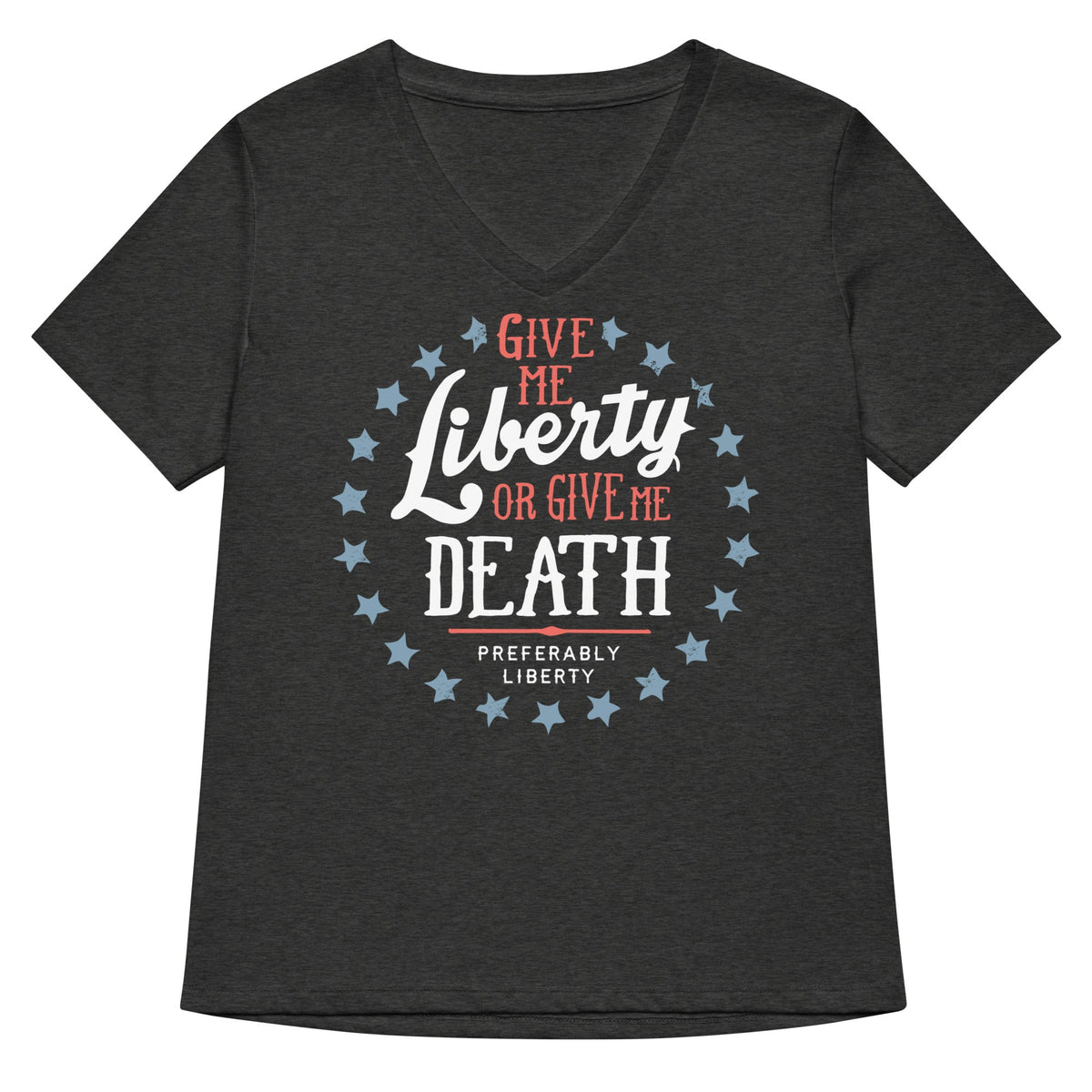 Liberty Or Death, Preferably Women's V-Neck Tee product image 3