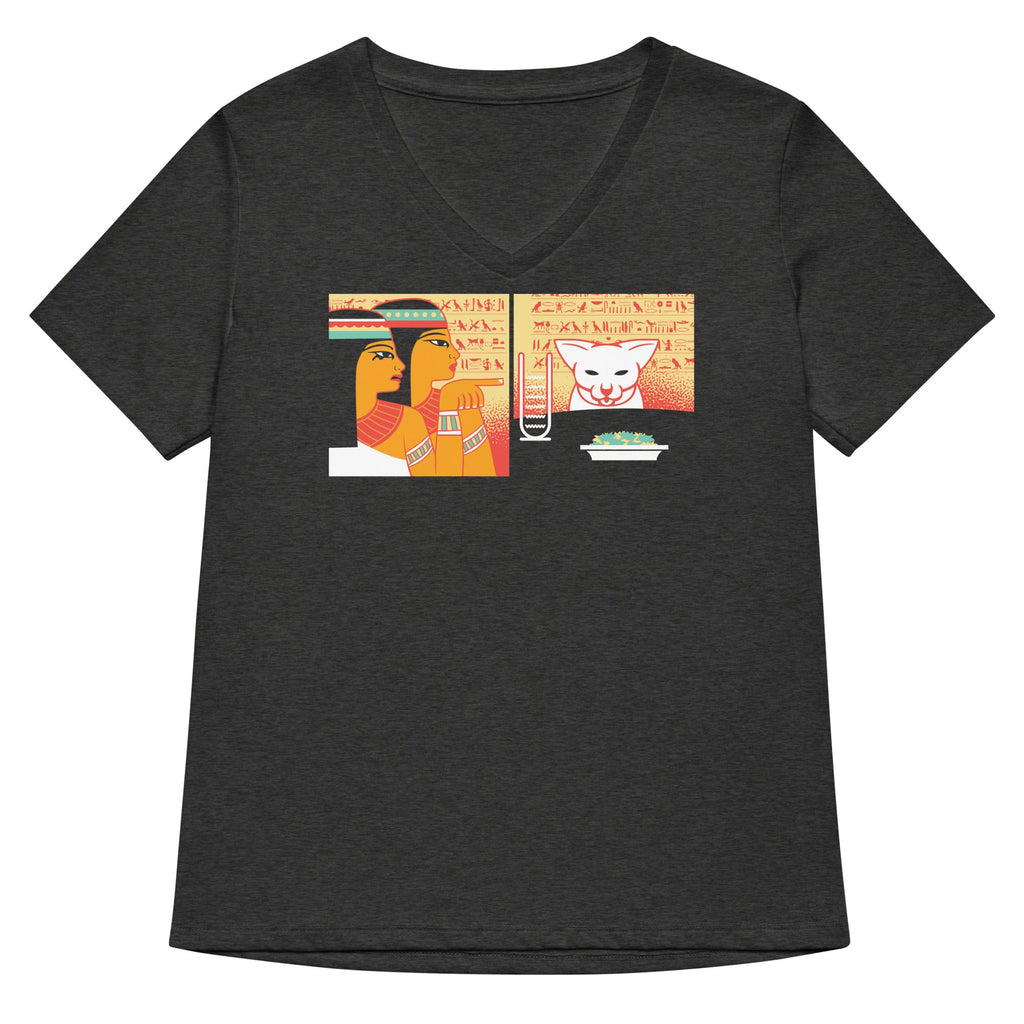 Egyptian Cat Women's V-Neck Tee product image 3