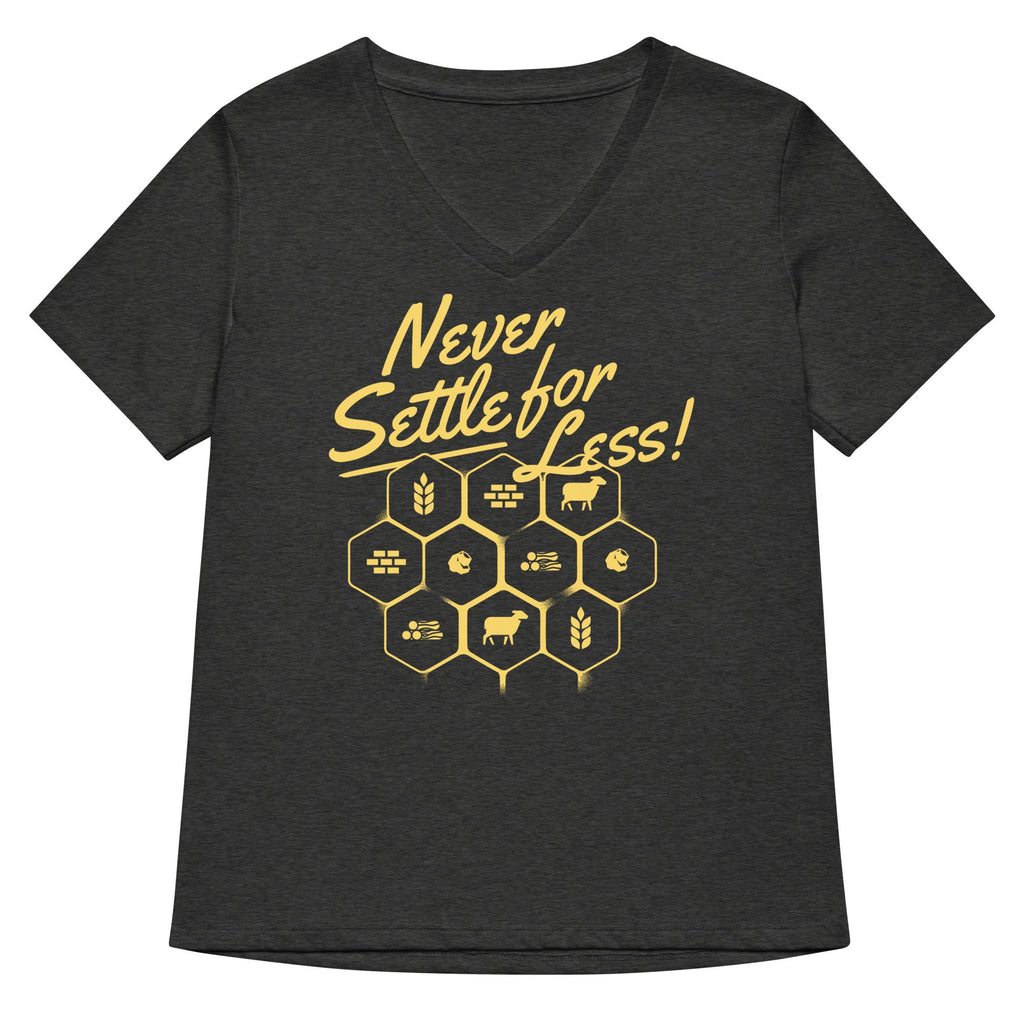 Never Settle For Less Women's V-Neck Tee product image 4