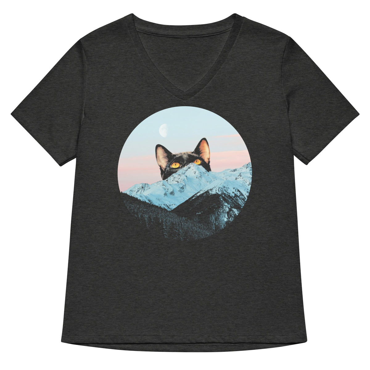 Meowntain Women's V-Neck Tee product image 3