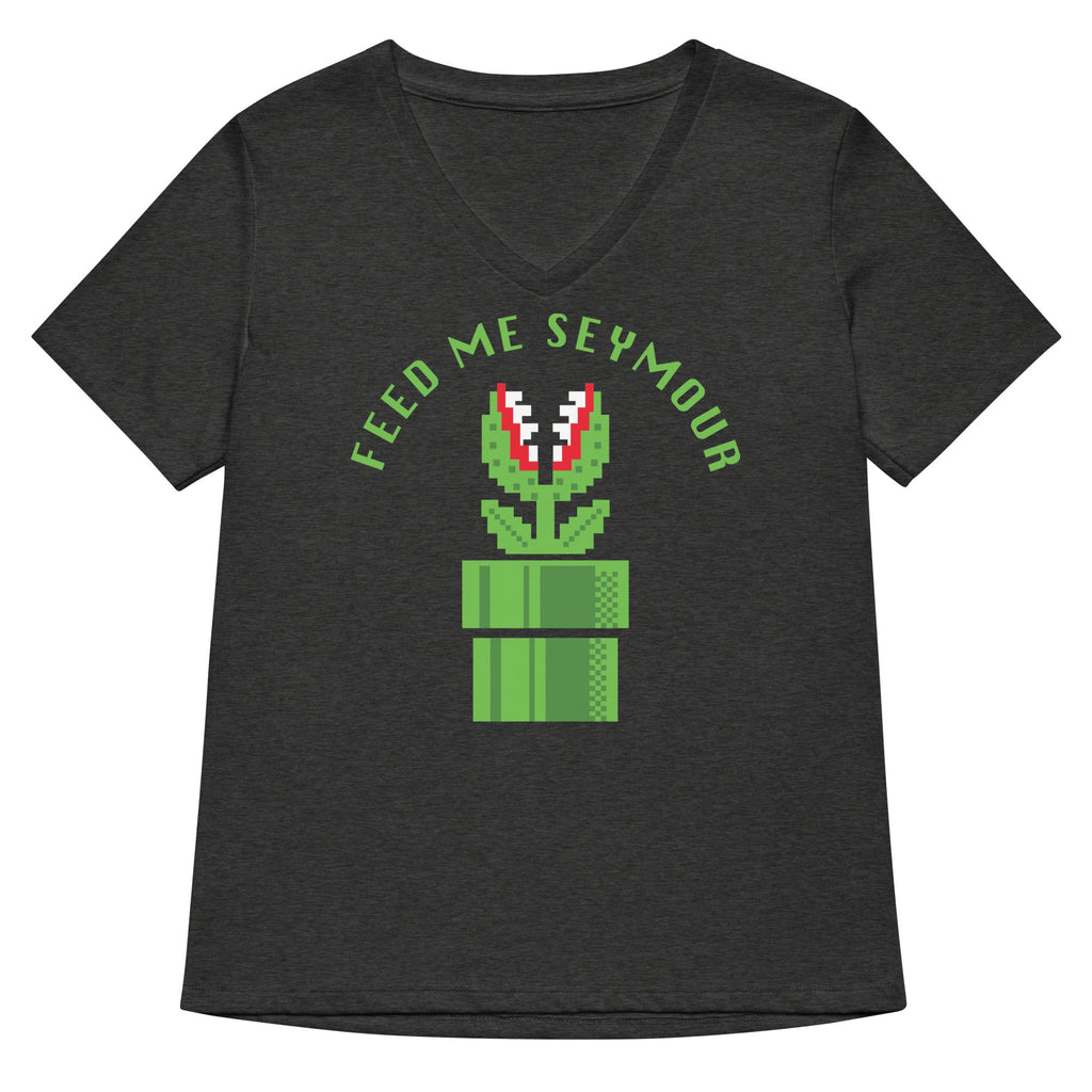 Feed Me Seymour Women's V-Neck Tee product image 1