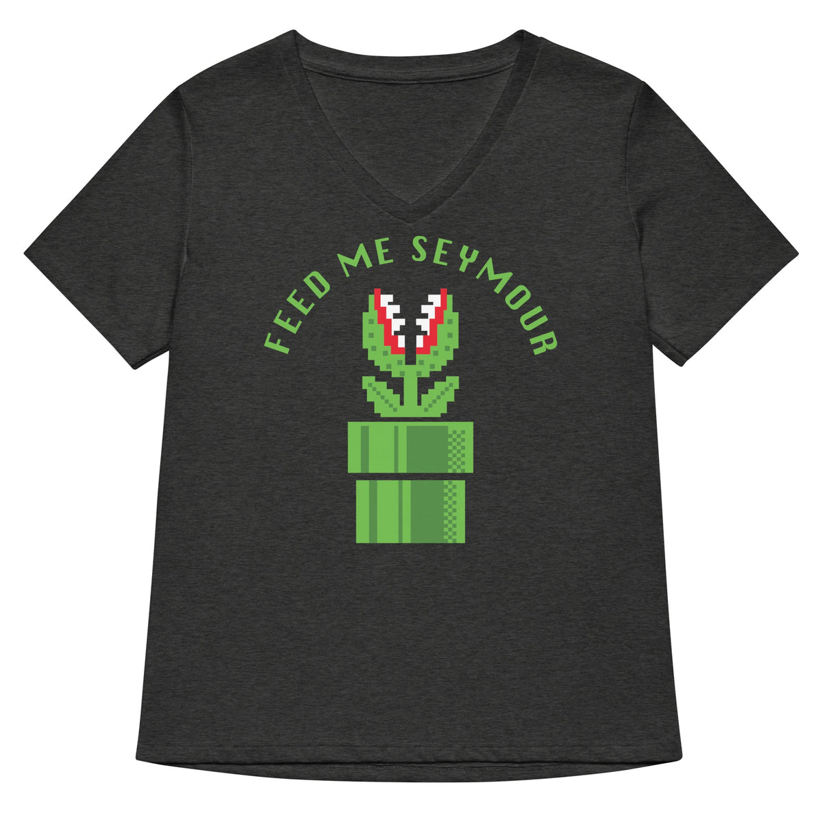Feed Me Seymour Women's V-Neck Tee product image 1