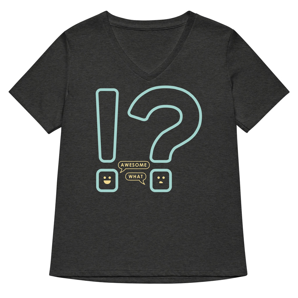 Awesome! What? Women's V-Neck Tee product image 2
