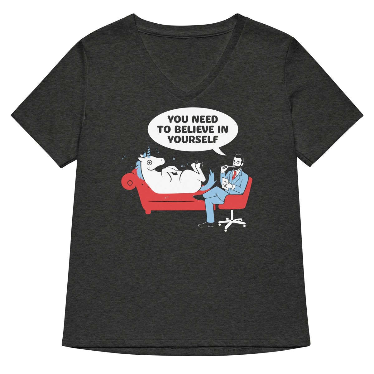 You Need To Believe In Yourself Women's V-Neck Tee product image 3