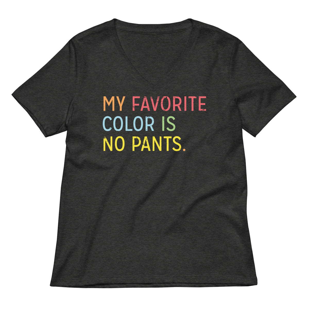 My Favorite Color Is No Pants Women's V-Neck Tee product image 2