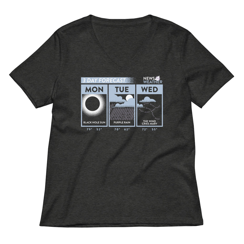 3 Day Forecast Women's V-Neck Tee product image 3